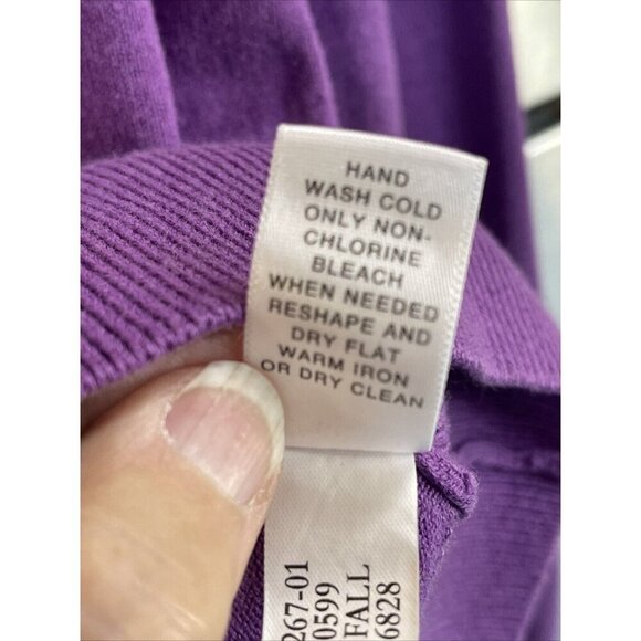 Cardigan Silk Cashmere Blend Banana Republic PurpleButtons Sweater L/S Women XS - Picture 9 of 15